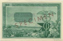 50 Francs LOIRE INFERIEURE Spécimen FRANCE Regionalismus und verschiedenen  1940  fST