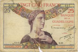 25 Francs GUADELOUPE  1934 P.14 TB