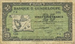 25 Francs GUADELOUPE  1944 P.22a TB