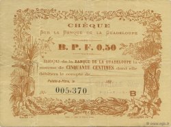 50 Centimes GUADELOUPE  1890 P.20B TTB