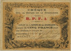 5 Francs GUADELOUPE  1870 P.20E TB+