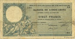 20 Francs TAHITI  1920 P.02 TB