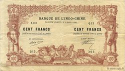 100 Francs TAHITI  1920 P.06b fVZ
