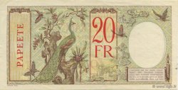 20 Francs TAHITI  1928 P.12c SUP+