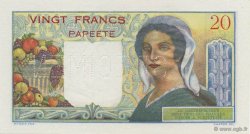 20 Francs TAHITI  1951 P.21as NEUF