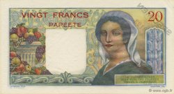 20 Francs TAHITI  1963 P.21cs pr.NEUF