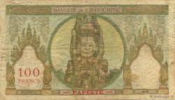 100 Francs TAHITI  1956 P.14c TB+