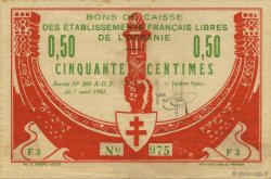 50 Centimes OCÉANIE  1942 P.07 pr.SUP