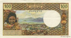 100 Francs TAHITI  1969 P.23 pr.SUP