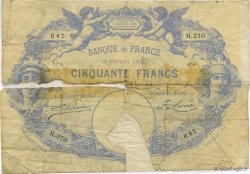50 Francs 1884, INDICES NOIRS FRANCE  1886 F.A47.03 AB