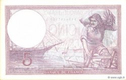 5 Francs FEMME CASQUÉE modifié FRANCE  1939 F.04.04 NEUF