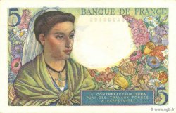 5 Francs BERGER FRANCE  1943 F.05.01 NEUF