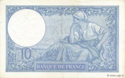 10 Francs MINERVE modifié FRANKREICH  1941 F.07.26 VZ to fST