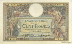100 Francs LUC OLIVIER MERSON grands cartouches FRANCE  1925 F.24.03