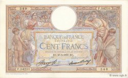 100 Francs LUC OLIVIER MERSON grands cartouches FRANCE  1937 F.24.16 SUP à SPL