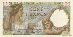 100 Francs SULLY FRANCE  1941 F.26.62