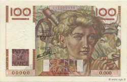 100 Francs JEUNE PAYSAN FRANCE  1945 F.28.01Sp NEUF