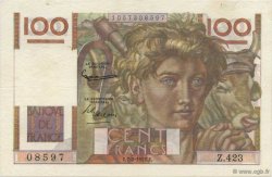 100 Francs JEUNE PAYSAN FRANCE  1952 F.28.31 TTB+