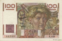 100 Francs JEUNE PAYSAN FRANCE  1952 F.28.32 SPL