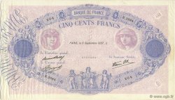500 Francs BLEU ET ROSE type modifié FRANCE  1937 F.31.03 TTB+