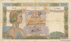 500 Francs LA PAIX FRANCE  1944 F.32.46 pr.TB