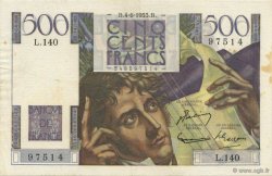 500 Francs CHATEAUBRIAND FRANCE  1953 F.34.12 TTB+