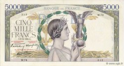 5000 Francs VICTOIRE Impression à plat FRANCE  1938 F.46.01 TTB+