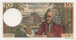 10 Francs VOLTAIRE FRANCIA  1963 F.62.04 q.FDC