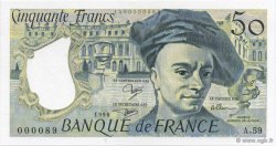 50 Francs QUENTIN DE LA TOUR FRANCE  1990 F.67.16A59