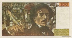 100 Francs DELACROIX FRANCE  1978 F.69.01d TTB