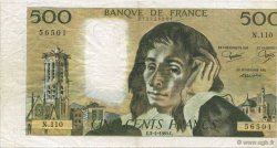 500 Francs PASCAL FRANCE  1980 F.71.21 TTB+