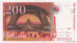 200 Francs EIFFEL Sans STRAP FRANCE  1997 F.75f4.04 SUP