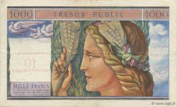 10 NF sur 1000 Francs TRÉSOR PUBLIC FRANCE  1960 VF.38.01 TTB+
