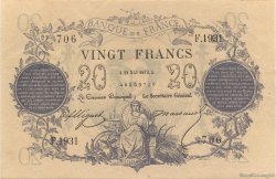20 Francs type 1871 FRANCE  1873 F.A46.04 pr.SPL