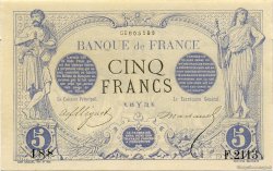5 Francs NOIR FRANCE  1873 F.01.16 pr.NEUF