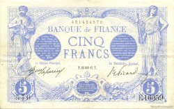 5 Francs BLEU FRANCE  1917 F.02.47 TTB+