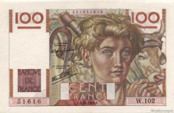 100 Francs JEUNE PAYSAN FRANCE  1946 F.28.09 AU+