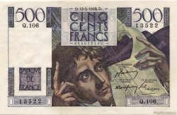 500 Francs CHATEAUBRIAND FRANCE  1948 F.34.08 SUP+