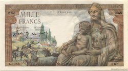 1000 Francs DÉESSE DÉMÉTER FRANCE  1943 F.40.31 SUP+