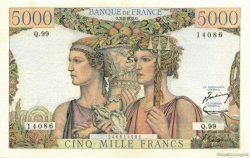 5000 Francs TERRE ET MER FRANCE  1952 F.48.06 TTB
