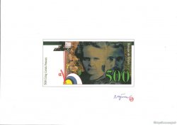 500 Francs Pierre et Marie CURIE essai FRANCE  1989 NE.1994 NEUF