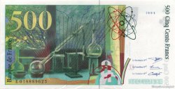 500 Francs PIERRE ET MARIE CURIE Sans STRAP FRANCE  1994 F.76f4.01 pr.NEUF