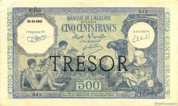 500 Francs Algérie surchargé pour la Corse FRANCE  1943 VF.09.01 TTB+
