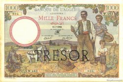 1000 Francs Algérie surchargé pour la Corse FRANCE  1942 VF.10.01