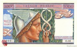 1000 Francs Trésor Public FRANCE  1955 VF.35.00S pr.NEUF
