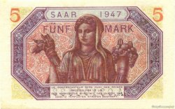 5 Mark SARRE FRANCE  1947 VF.46.01 pr.SPL