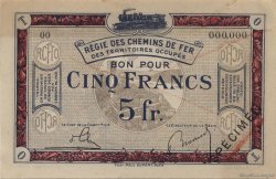 5 Francs Spécimen FRANCE Regionalismus und verschiedenen  1923 JP.135.06s VZ