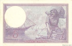 5 Francs FEMME CASQUÉE FRANCE  1921 F.03.05 TTB+