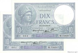 10 Francs MINERVE modifié FRANCE  1939 F.07.10 SPL