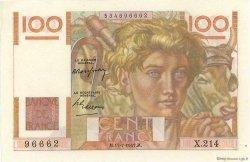 100 Francs JEUNE PAYSAN FRANCE  1947 F.28.15 SPL+